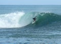 Surfing in Hawaii Royalty Free Stock Photo