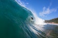 Surfing Inside Hollow Wave