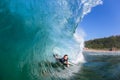 Surfing Inside Wave Water Photo Royalty Free Stock Photo