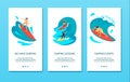 Surfing Isometric Banners