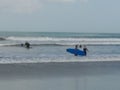 Surfing at Kuta beach