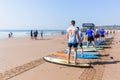 Surfing Lessons Students Beach Ocean