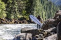 Surfing the Lochsa river pipeline