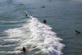 Surfing Near the San Clemente Pier