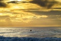 Surfing in the ocean in Umdloti, KZN, South Africa