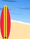 Surfing poster design Royalty Free Stock Photo