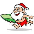 Surfing Santa