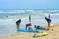 Surfing school. Bali island, Indonesia