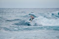 Surfing at seger beach lombok Royalty Free Stock Photo