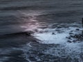 Surfer on a big wave