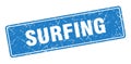surfing sign. surfing grunge stamp.