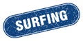 surfing sign. surfing grunge stamp.