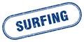 surfing stamp Royalty Free Stock Photo