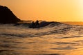 Sunset surfing in Japan images taken from the water in the Pacific ocean