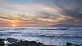 Surfing sunset on Tenerife surf spot La Izquierda