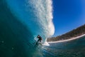 Surfing Rider Hollow Wave Water-Photo