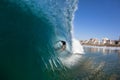 Surfing Surfer Tube Ride Water Royalty Free Stock Photo