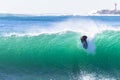 Surfing Surfers Rides Large Wave