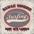 Surfing t-shirt graphic design