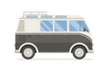 Surfing Tourist Summer Bus Vector Icon Royalty Free Stock Photo