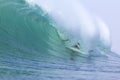 Surfing a Wave. Bali Island. Indonesia. Royalty Free Stock Photo