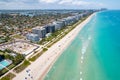 Surfside Condo Building Collapse in Miami Beach Florida. Panorama of Miami Beach City FL. Royalty Free Stock Photo