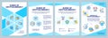 Surge of cryptocurrency turquoise brochure template