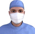 Surgeon Doctor Medical Worker Isolated Royalty Free Stock Photo