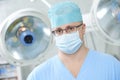 Surgeon doctor in surgery operation room Royalty Free Stock Photo