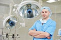 Surgeon doctor in surgery operation room Royalty Free Stock Photo