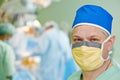 Surgeon doctor in surgery operation room Royalty Free Stock Photo