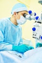 Surgeon doctors in operation room Royalty Free Stock Photo