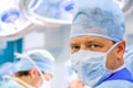 Surgeon with His Team in Operating Room Royalty Free Stock Photo
