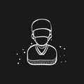 Sketch icon in black - Surgeon