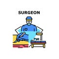 Surgeon icon vector illustration