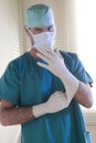 Surgeon preparing for operation Royalty Free Stock Photo