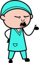 Surgeon Talking Unamused Face Cartoon