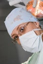 Surgeon woman with mask Royalty Free Stock Photo