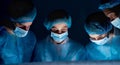 Surgeon At Work. Medical Team Performing Operation Royalty Free Stock Photo