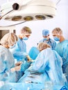 Surgeon at work in operating room. Royalty Free Stock Photo