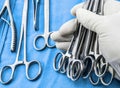 Surgeon working in operating room Royalty Free Stock Photo