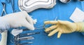 Surgeon working in operating room Royalty Free Stock Photo