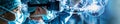 Surgeons using augmented reality to enhance precision during operations displaying the blend of virtual imagery and realworld