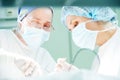 Surgeons at work. female doctors operating in child surgery hospital Royalty Free Stock Photo