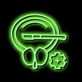 surgery bladder neon glow icon illustration