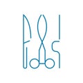 Surgery department linear icon concept. Surgery department line vector sign, symbol, illustration.