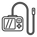 Surgery endoscope icon outline vector. Medical camera Royalty Free Stock Photo