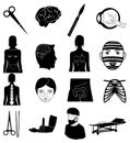 Surgery icons set