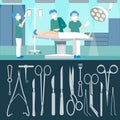 Surgery Operation. Medical Staff. Hospital Room. Surgery