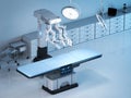 Surgery room with robotic surgery Royalty Free Stock Photo